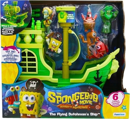 SPONGEBOB interaktīva laiva ar figūriņām, 73110 