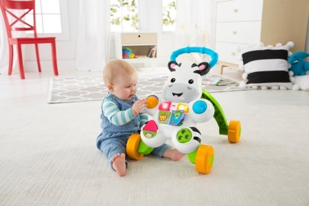 FISHER-PRICE zebra ar skaņām - mani pirmie soļi, GGK38 DLD80