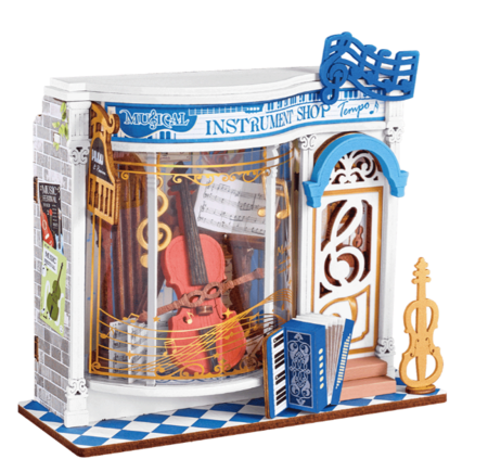 ROLIFE koka konstruktors Mūzikas instrumentu veikals, DS047 