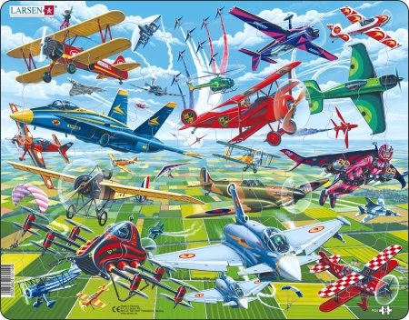 LARSEN puzle Planes, maxi, 64 gab., PG4 