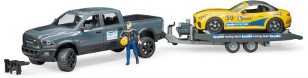 2504 - BRUDER auto RAM 2500 Power Wagon ar treileri, 2504 2504