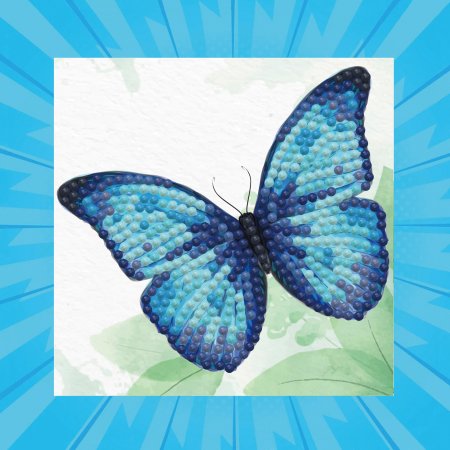 "DIAMOND DOTS radošs dimanta gleznas komplekts ""Blue Butterfly"", DTZ5.004" DTZ5.004