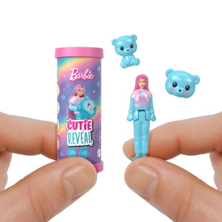 BARBIE Mini BARBIELand Cutie Reveal leļļu sērija Cozy Cute Tees, JCR15 