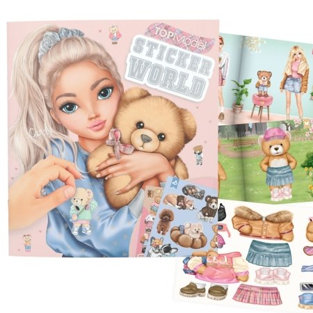 TOP MODEL uzlīmju grāmata Stickerworld Team Teddy, 13209 