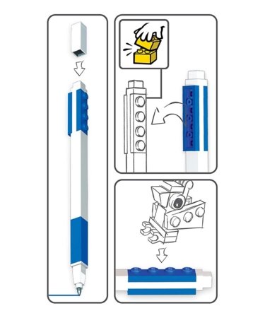 LEGO 2.0 zila gēla pildspalva ar minifigūru, 52600 
