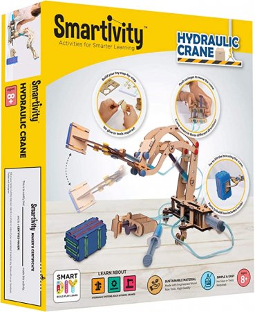 SMARTIVITY konstruktors-hidrauliskais celtnis Pump It Move It, SMRT1018 SMRT1018