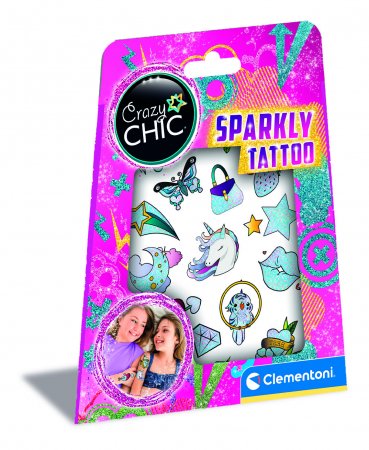 CLEMENTONI CRAZY CHIC Sparkly tetovējums, 18685 18685