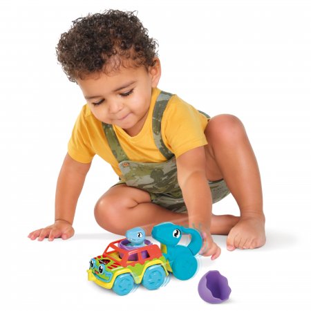 TOMY automašīnu komplekts ar dinozauru Chase & Roll Raptors, E73251 E73251