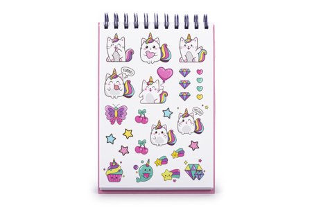 DREAM POP piezīmju burtnīca ar krāsainām pildspalvām, vienradži, K30301-33014 