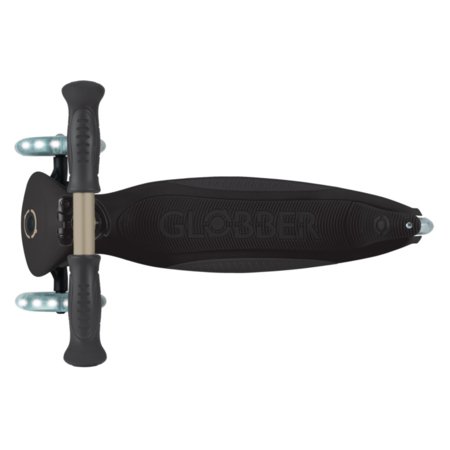 GLOBBER skrejritenis Go Up Deluxe Lights 360°, melns, 699-320 