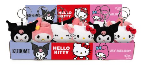 HELLO KITTY mīkstā rotaļlieta atslēgu piekariņš, 10 cm, sortiments., 760026148 