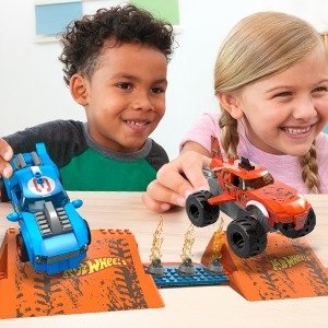 MEGA CONSTRUX HOT WHEELS Monster Truck Smash & Crash Tiger Shark konstruktors, HKF88 HKF88