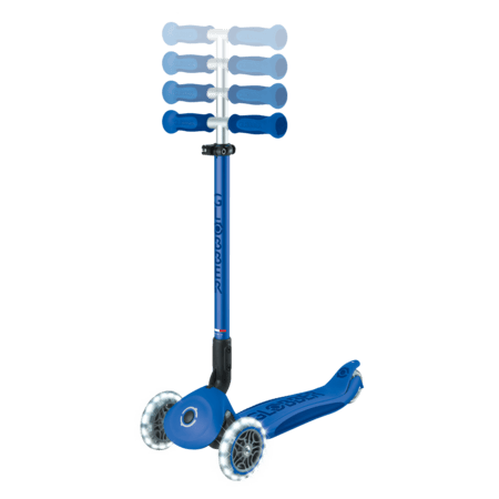 GLOBBER skrejritenis Go Up Deluxe Lights, tumši zils, 748-600 