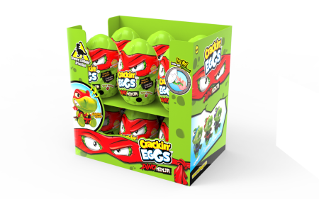 CRACKIN EGGS mini plīša rūcošs  dinozaurs T-Rex Ninja, sortiments, SK018D2 