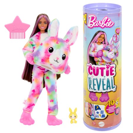 BARBIE Cutie Reveal lelle krāsu sapnis zaķis, HRK38 