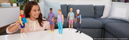 BARBIE Fashionistas lelle Kens, 3asst, DWK44 