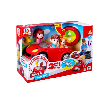BB JUNIOR RC automašīna ar gaismām un skaņām Drive 'N Sort, 16-95002 16-95002