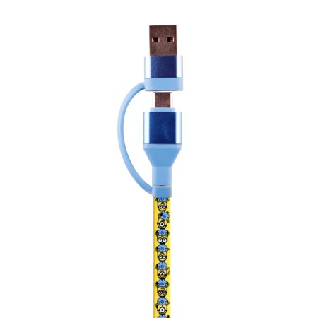 MINIONS 4-in-1 uzlādes kabelis, CBMN-4IN1-MINIONS 