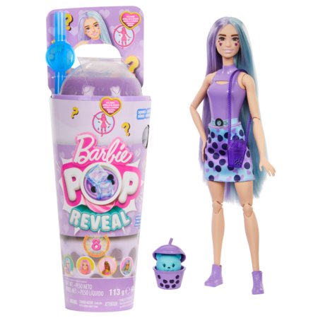 BARBIE Pop Reveal lelle burbuļtēja ar taro pienu, HTJ19 