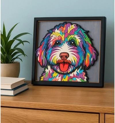 SPLAT PLANET 3D koka radošais komplekts Doodle Dog, SP48189 