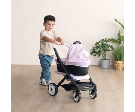 SMOBY leļļu rati ar nojumi, 7600253121 