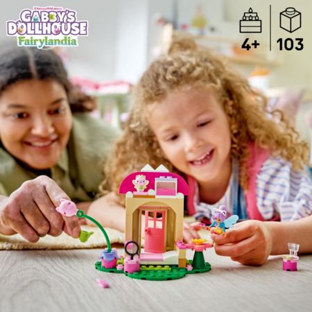11212 LEGO® Gabby’s Dollhouse Kitty Fairy dārza mājiņa 