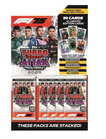 TOPPS kartītes Formula 1 2025 Turbo Attax Mega Multipack, 076327 