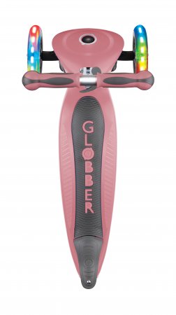 GLOBBER skrejritenis Go Up Deluxe Lights, tumši pasteļrozā, 646-210 646-210