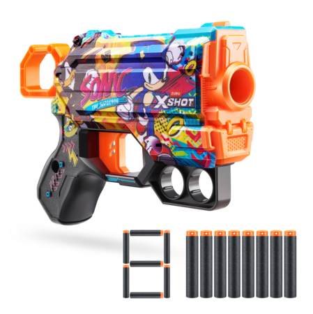 XSHOT rotaļu pistole Sonic The Hedgehog, 8gab., sortiments, 36679 
