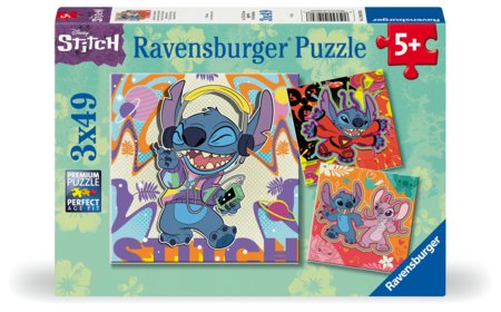 RAVENSBURGER puzles Disney Stitch, 3x49d., 1070 