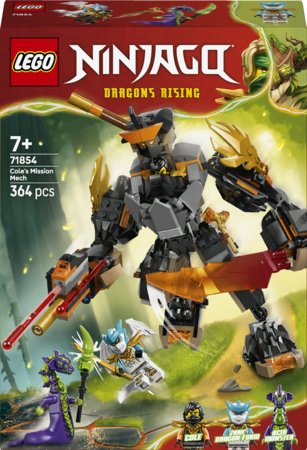 71854 LEGO® NINJAGO® Cole Misiju robots un Pūķis Zane 