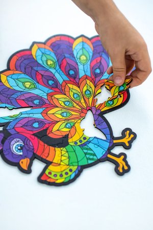 KIDS DO koka puzle Pāvs, 64 sastāvdaļas, AP3118 