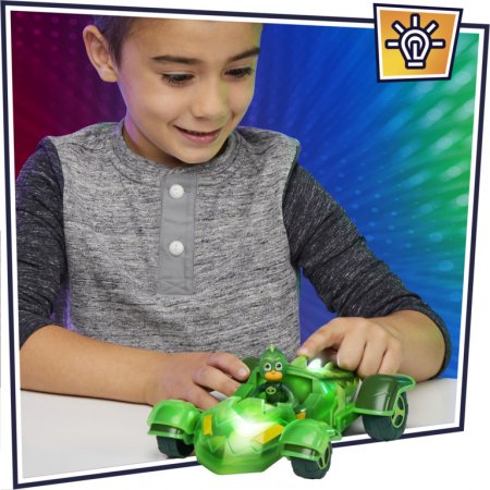 PJ MASKS transportlīdzeklis ar figūru Glow and Go Racers, dažādi, F21155L0 F21155L0