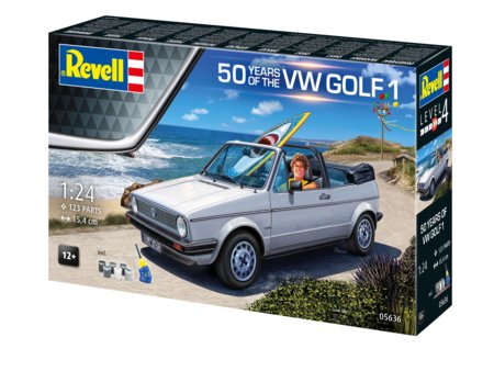 REVELL auto modelis 50 Years of the VW Golf 1, 05636 