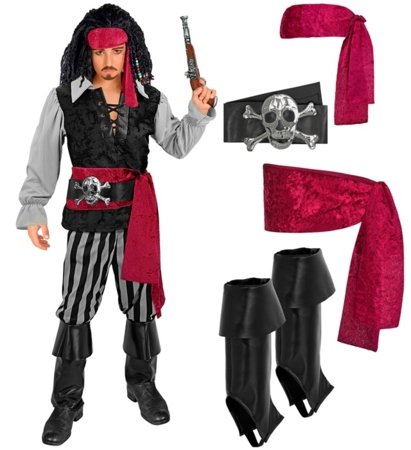 WIDMANN kostīms Pirate, izmērs (116 cm / 4-5 gadi), 25455 