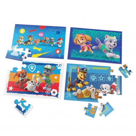 SPINMASTER GAMES puzles komplekts Paw Patrol, 4 puzles, 6066803 6066803