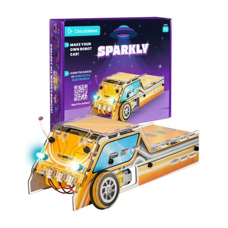 CIRCUITMESS Wacky Robot izglītojošs STEM komplekts Sparkly, CM-SA-SPARKLY 