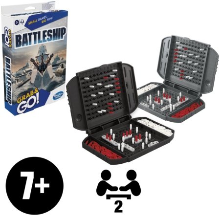 HASBRO GAMING kelionins žaidimas BATTLESHIP, F825274A 