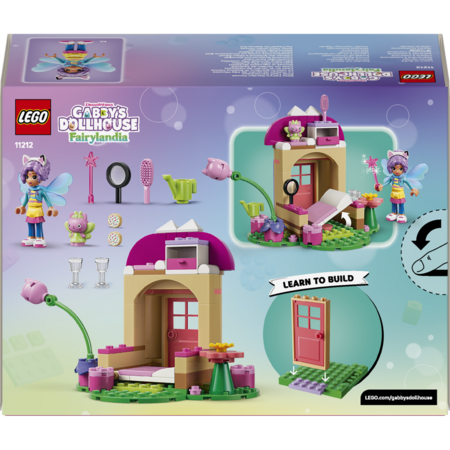 11212 LEGO® Gabby’s Dollhouse Kitty Fairy dārza mājiņa 