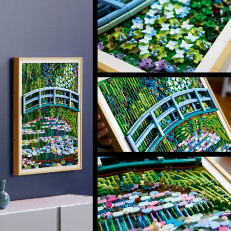 31220 LEGO® Art Klods Monē – Ūdensrozes un japāņu tiltiņš 