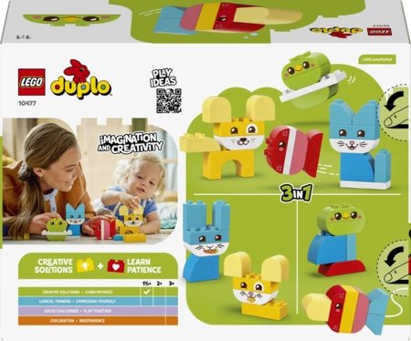 10477 LEGO® DUPLO® Mani pirmie “Trīs vienā” Radošie mīlīgie mājdzīvnieki 