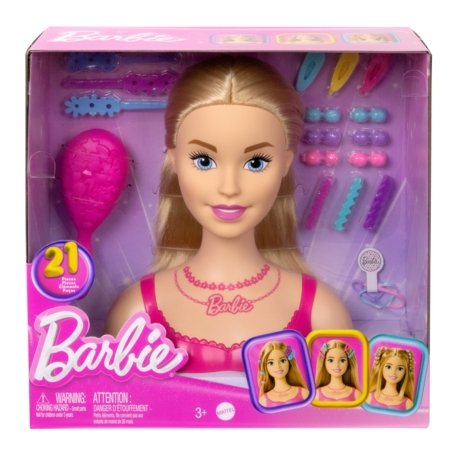 BARBIE lelle matu veidošanas galva gaišmate, HMD88 HMD88