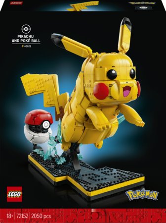 72152 LEGO® Pokémon™ Pikaču un Pokebumba 