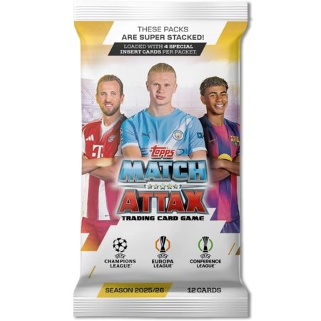 TOPPS kartītes 2026 Match Attax Packets, 76891 
