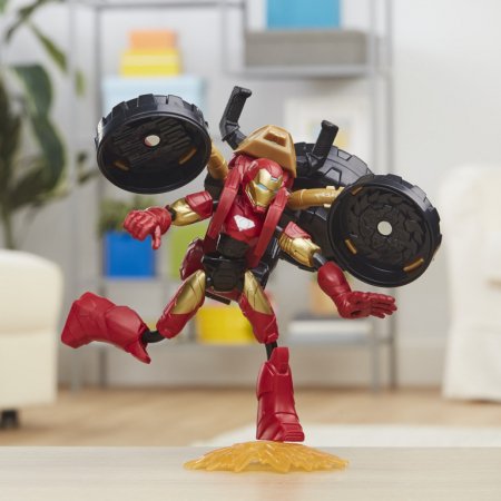 AVENGERS figūra ar motociklu Bend and Flex, F02445L0 F02445L0