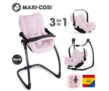 SMOBY leļļu krēsliņš 3in1, rozā, 7600240242 