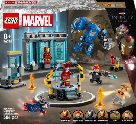 76315 LEGO® Super Heroes Marvel Iron Man laboratorija: Bruņu zāle 