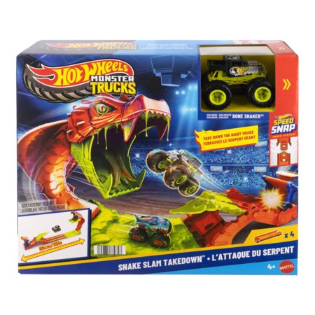 HOT WHEELS Monster Trucks komplekts – Čūskas izaicinājums, JJN44 
