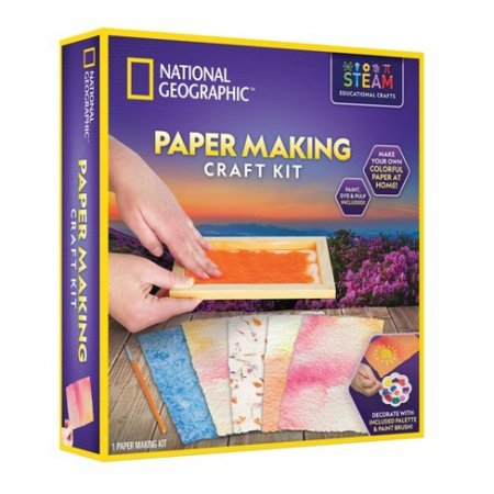 NATIONAL GEOGRAPHIC Papīra Izgatavošanas Amatniecības Komplekts, RTPAPER RTPAPER