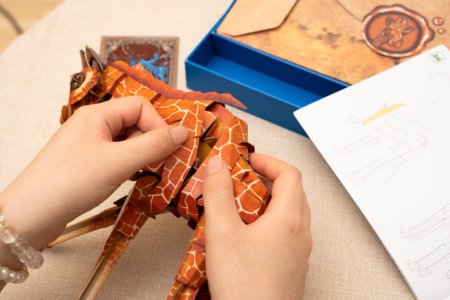 MAKEBUG 3D papīra puzle Giraffe, MB-B-0011 